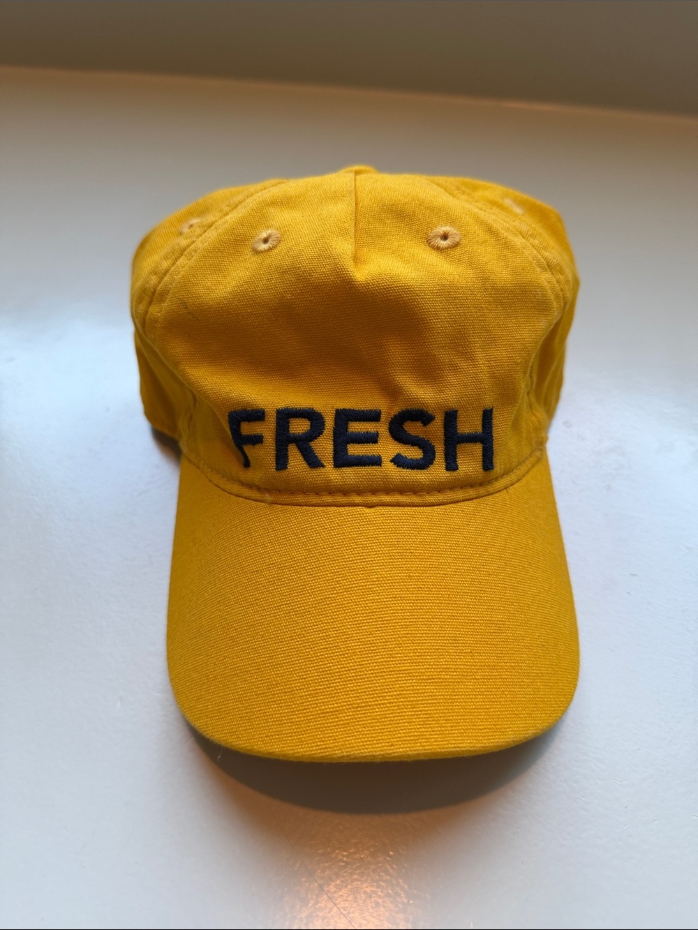 EUC Janie and Jack Yellow “FRESH” Embroidered Kids Cap